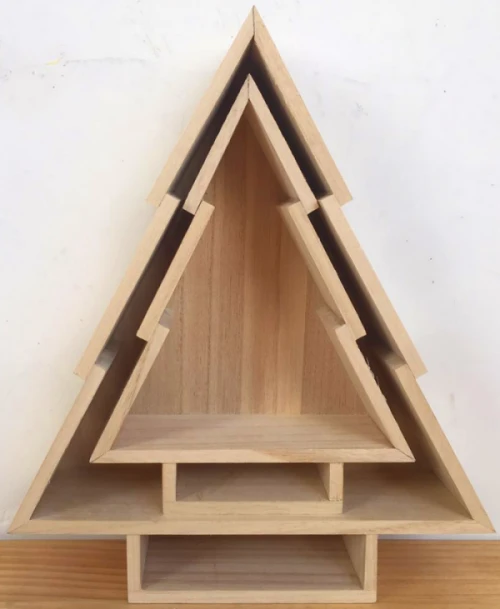 Christmas Tree-Styled Wooden Organizer